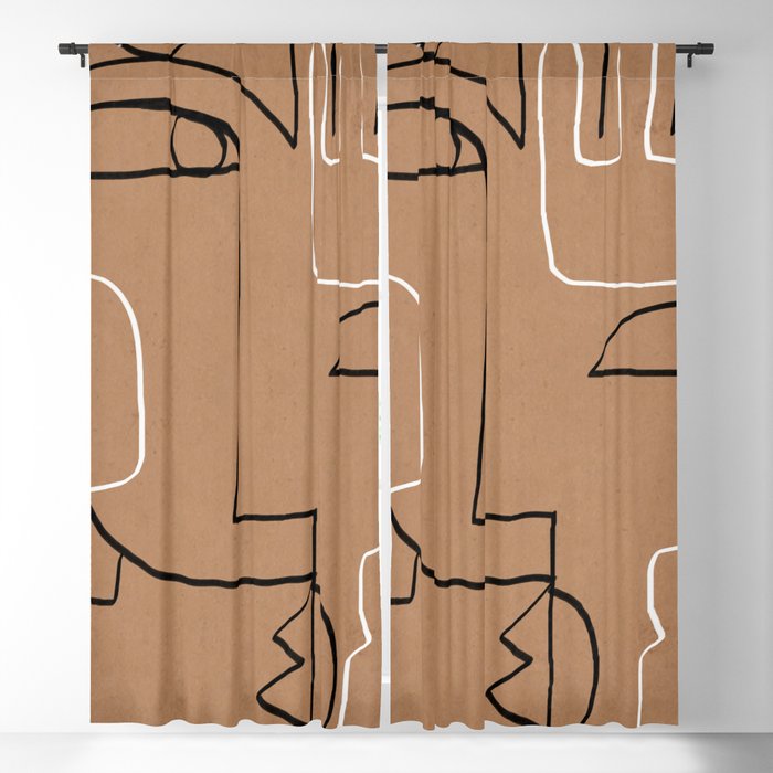 Abstract line art 40 Window Curtain Gallery Image 1