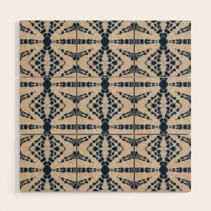 Spider Shibori Wood Wall Art Gallery Image 1
