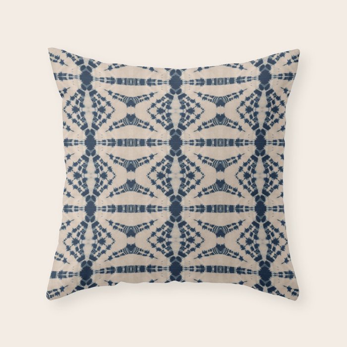 Spider Shibori Throw Pillow Gallery Image 6