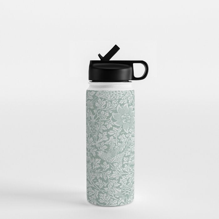 William Morris Bird & Anemone Powder Blue Water Bottle Gallery Image 1