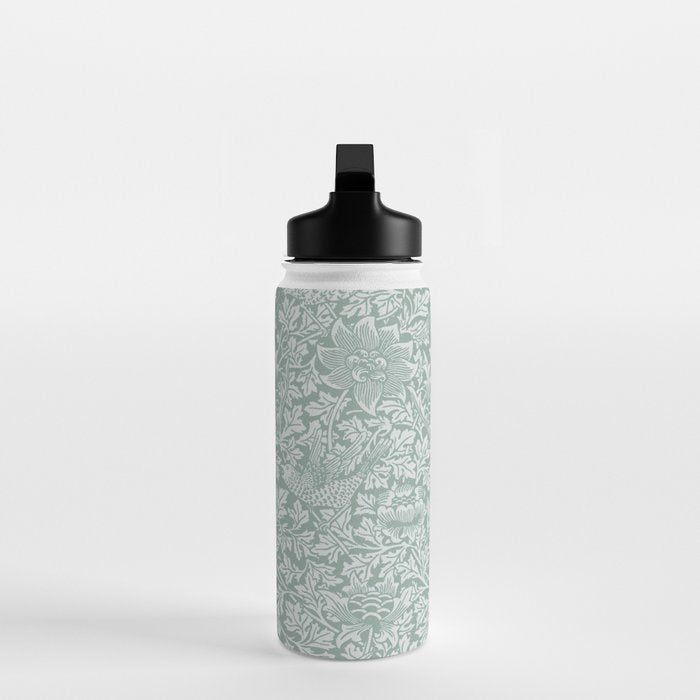 William Morris Bird & Anemone Powder Blue Water Bottle Gallery Image 3
