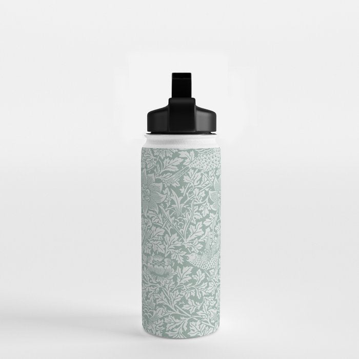 William Morris Bird & Anemone Powder Blue Water Bottle Gallery Image 2