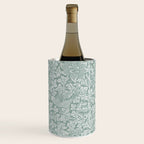 William Morris Bird & Anemone Powder Blue Wine Chiller Gallery Image 2
