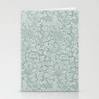 William Morris Bird & Anemone Powder Blue Stationery Card Gallery Image 2