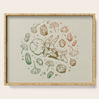 Triceratops Rocks! | Leaf Green & Pumpkin Spice Ombré Serving Tray Gallery Image 1