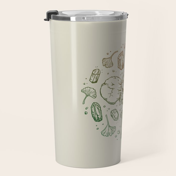 Triceratops Rocks! | Leaf Green & Pumpkin Spice Ombré Travel Mug Gallery Image 3