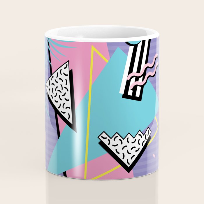 Memphis Pattern 57 - 80s - 90s Retro / 2nd year anniversary design Coffee Mug Gallery Image 4