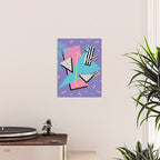 Memphis Pattern 57 - 80s - 90s Retro / 2nd year anniversary design Poster Gallery Image 2