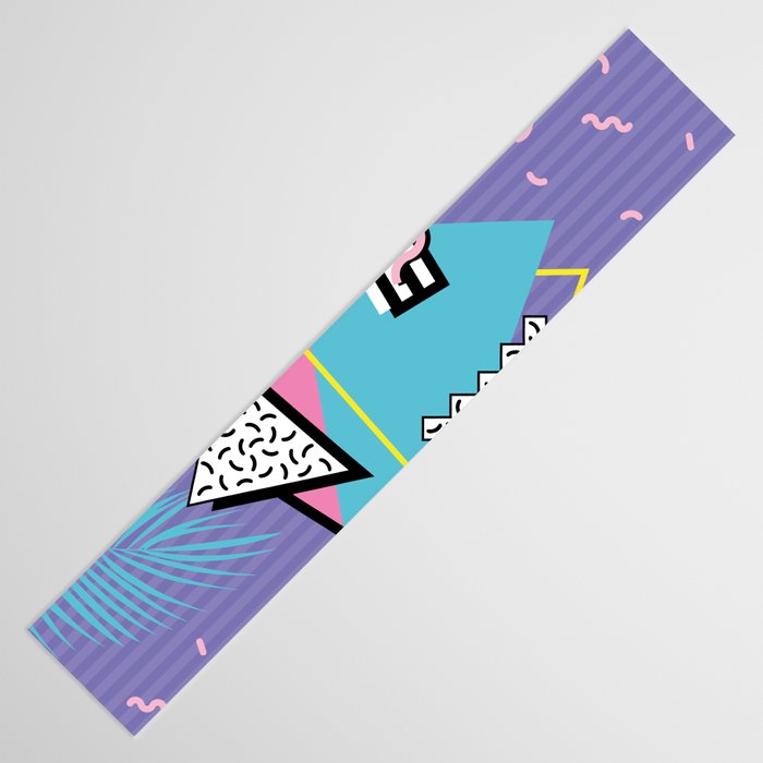 Memphis Pattern 57 - 80s - 90s Retro / 2nd year anniversary design Table Runner Gallery Image 3