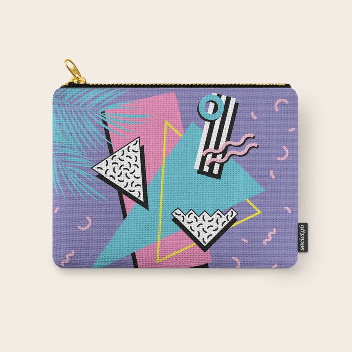 Memphis Pattern 57 - 80s - 90s Retro / 2nd year anniversary design Carry All Pouch Gallery Image 1