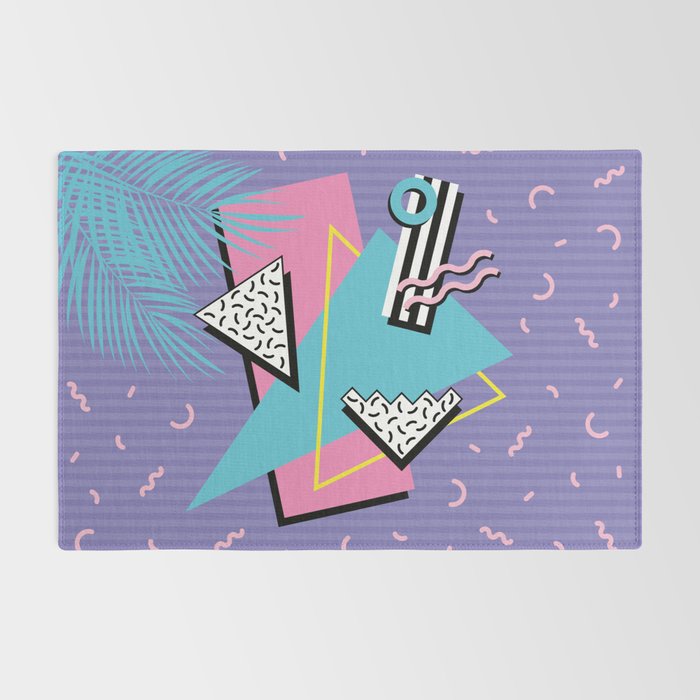 Memphis Pattern 57 - 80s - 90s Retro / 2nd year anniversary design Rug Gallery Image 2