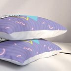 Memphis Pattern 57 - 80s - 90s Retro / 2nd year anniversary design Pillow Sham Gallery Image 3