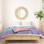 Memphis Pattern 57 - 80s - 90s Retro / 2nd year anniversary design Duvet Cover Gallery Image 3