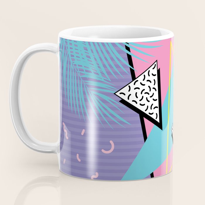 Memphis Pattern 57 - 80s - 90s Retro / 2nd year anniversary design Coffee Mug Gallery Image 3