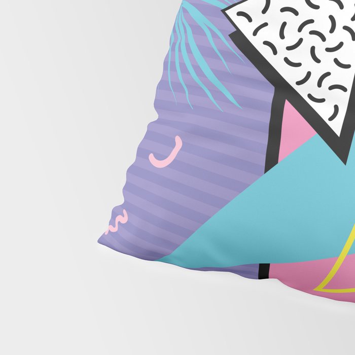 Memphis Pattern 57 - 80s - 90s Retro / 2nd year anniversary design Pillow Sham Gallery Image 4