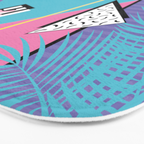 Memphis Pattern 57 - 80s - 90s Retro / 2nd year anniversary design Bath Mat Gallery Image 3