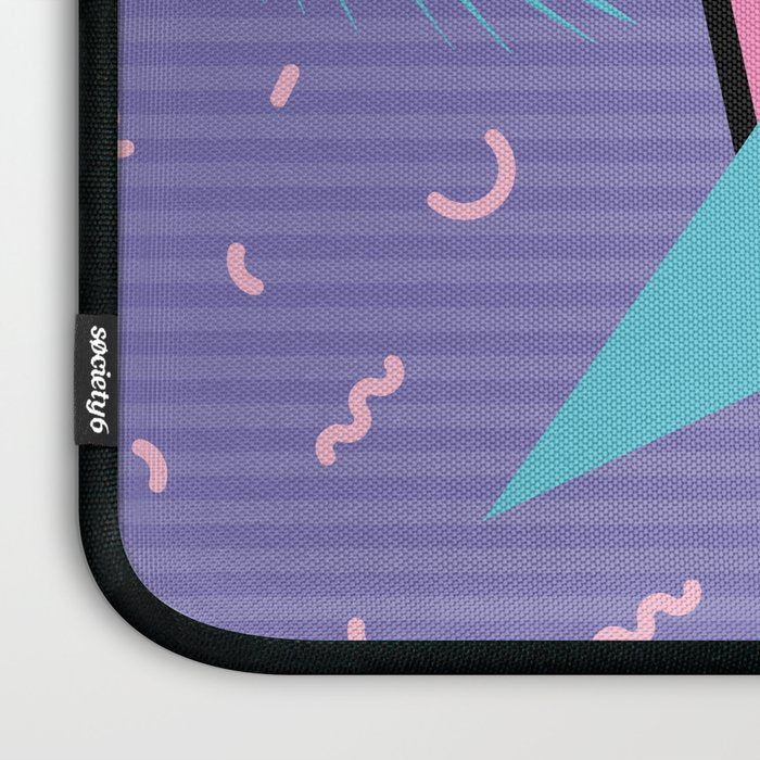 Memphis Pattern 57 - 80s - 90s Retro / 2nd year anniversary design Laptop Sleeve Gallery Image 3