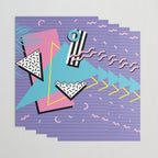 Memphis Pattern 57 - 80s - 90s Retro / 2nd year anniversary design Wrapping Paper Gallery Image 3