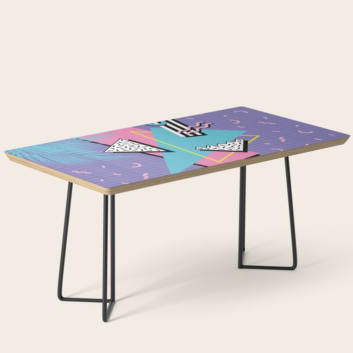 Memphis Pattern 57 - 80s - 90s Retro / 2nd year anniversary design Coffee Table Gallery Image 1