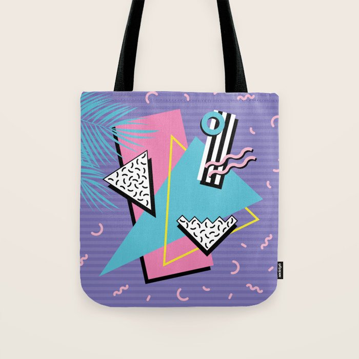 Memphis Pattern 57 - 80s - 90s Retro / 2nd year anniversary design Tote Bag Gallery Image 1