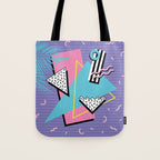 Memphis Pattern 57 - 80s - 90s Retro / 2nd year anniversary design Tote Bag Gallery Image 1