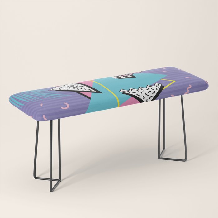 Memphis Pattern 57 - 80s - 90s Retro / 2nd year anniversary design Bench Gallery Image 1