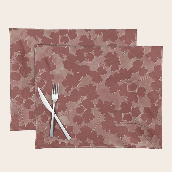 Shadow Poppies - Rust Placemat Gallery Image 1