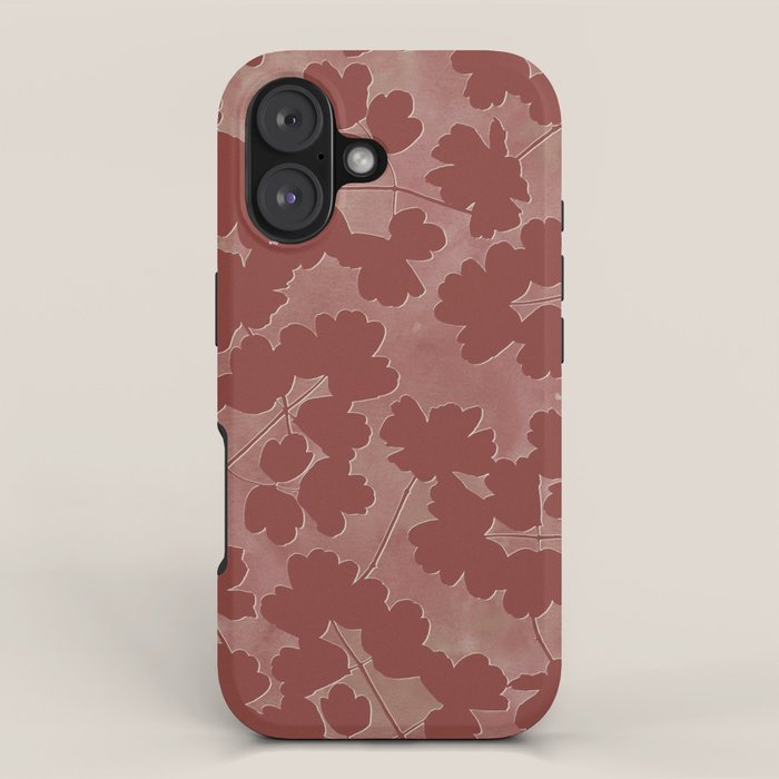 Shadow Poppies - Rust iPhone Case Gallery Image 1