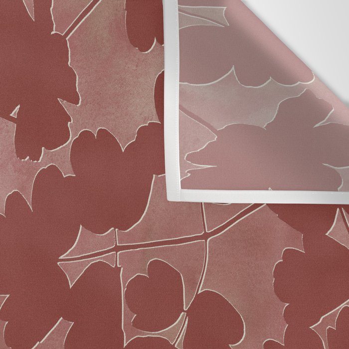 Shadow Poppies - Rust Wall Tapestry Gallery Image 3