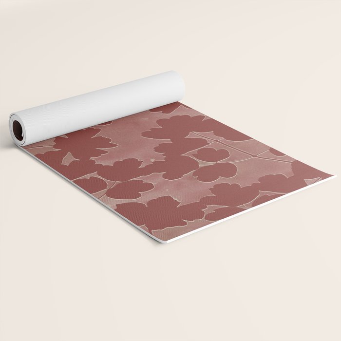 Shadow Poppies - Rust Yoga Mat Gallery Image 2