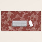 Shadow Poppies - Rust Desk Mat Gallery Image 1