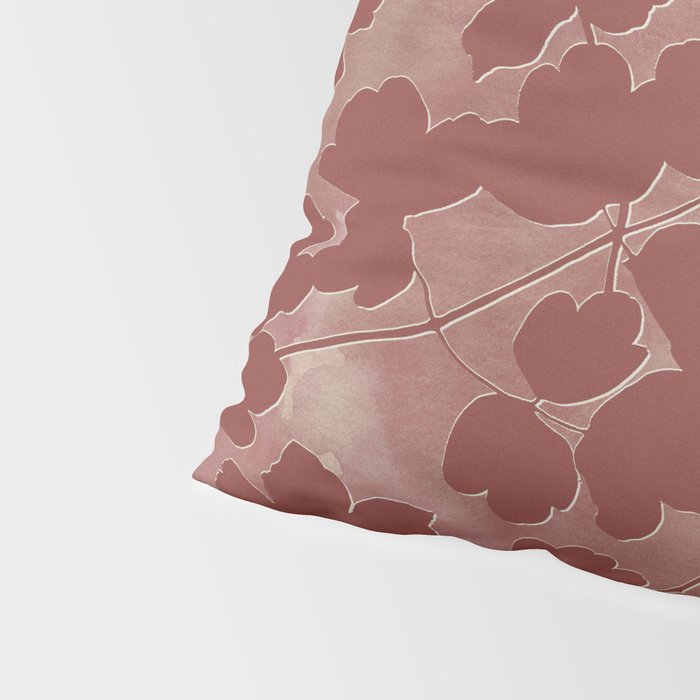Shadow Poppies - Rust Pillow Sham Gallery Image 4