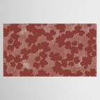 Shadow Poppies - Rust Tablecloth Gallery Image 2