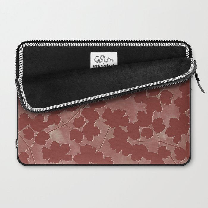 Shadow Poppies - Rust Laptop Sleeve Gallery Image 2