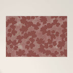Shadow Poppies - Rust Welcome Mat Gallery Image 1