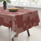 Shadow Poppies - Rust Tablecloth Gallery Image 3
