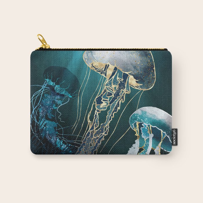 Metallic Jellyfish V Carry All Pouch Gallery Image 1