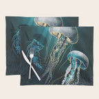 Metallic Jellyfish V Placemat Gallery Image 1