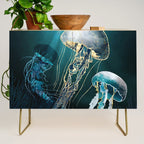 Metallic Jellyfish V Credenza Gallery Image 1