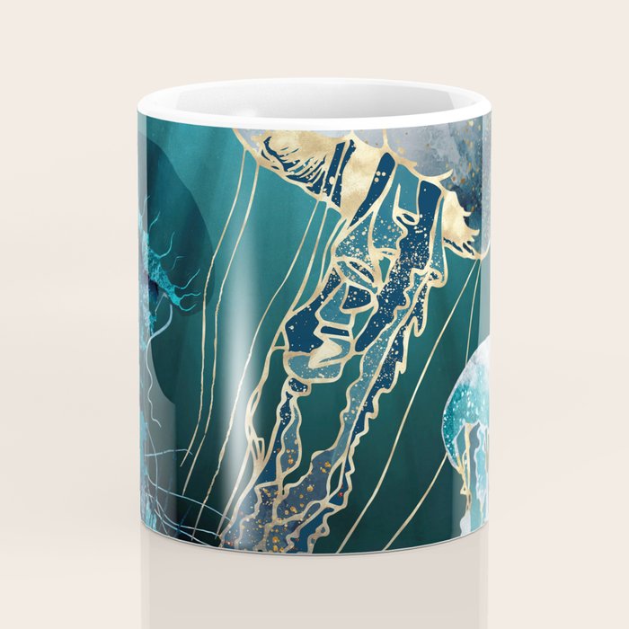Metallic Jellyfish V Coffee Mug Gallery Image 4