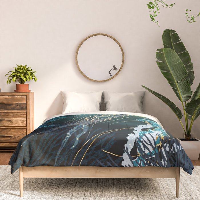 Metallic Jellyfish V Comforter Gallery Image 3