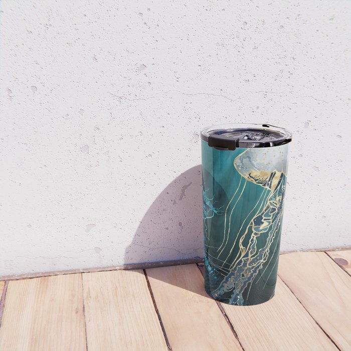 Metallic Jellyfish V Travel Mug Gallery Image 4
