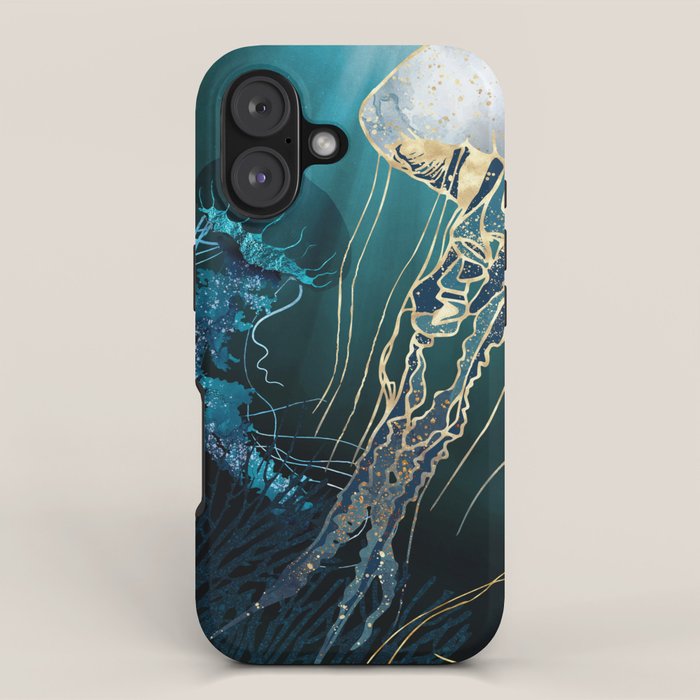 Metallic Jellyfish V iPhone Case Gallery Image 1