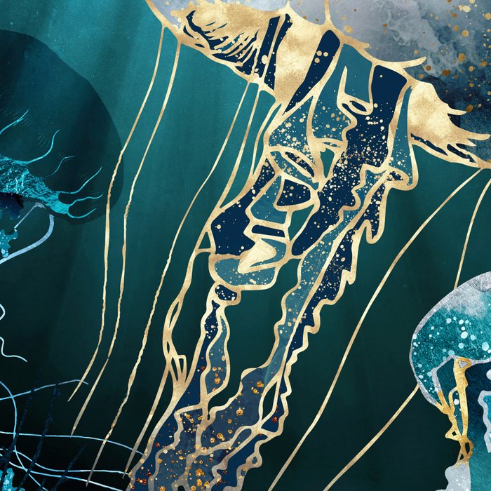 Metallic Jellyfish V Coffee Mug Gallery Image 2