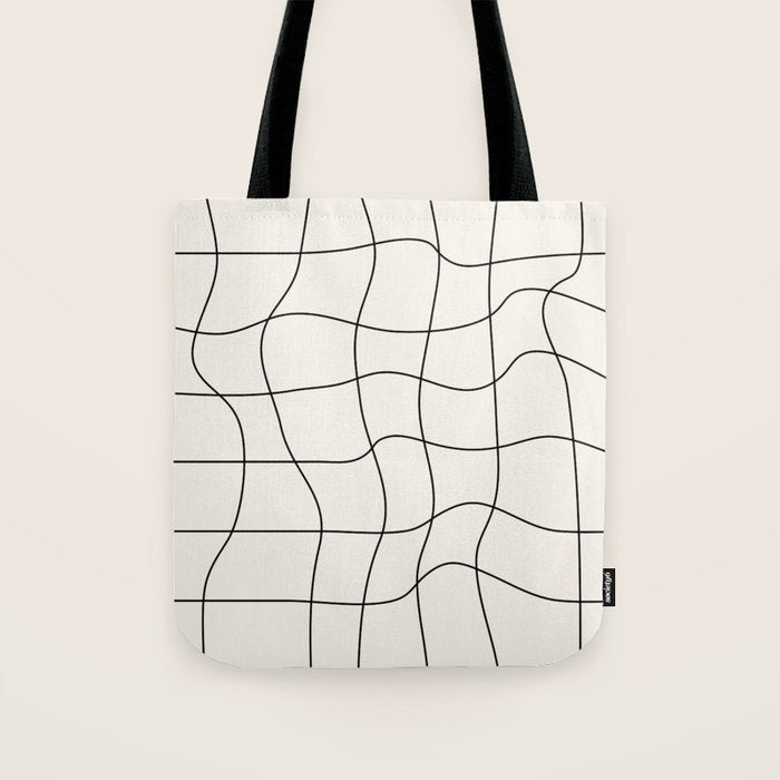Warp Grid: Off-White Day Edition Tote Bag Gallery Image 1