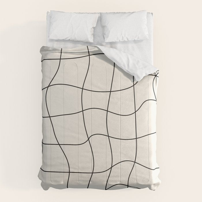 Warp Grid: Off-White Day Edition Comforter Gallery Image 6