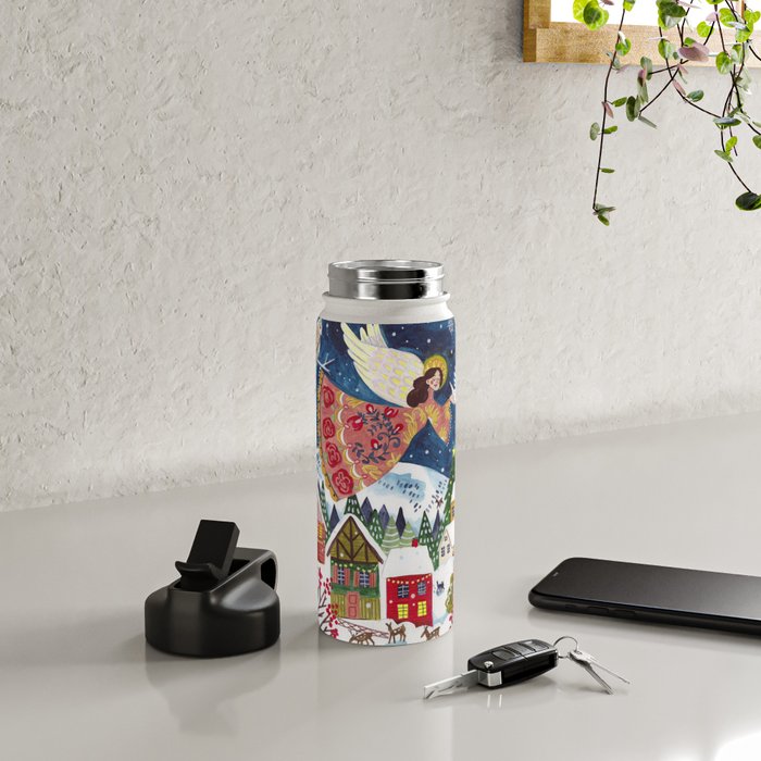 Christmas angel of peace Water Bottle Gallery Image 4
