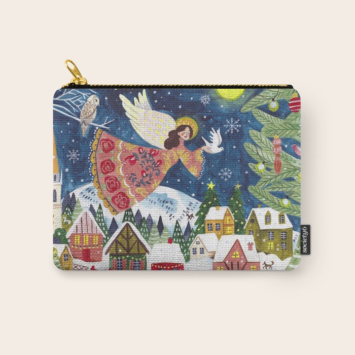 Christmas angel of peace Carry All Pouch Gallery Image 1