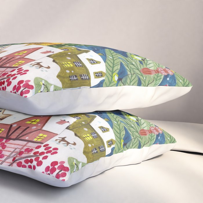 Christmas angel of peace Pillow Sham Gallery Image 3