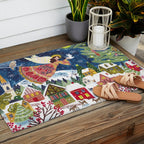 Christmas angel of peace Outdoor Rug Gallery Image 2